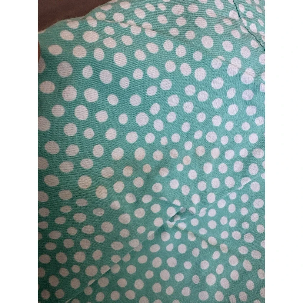 Pottery Barn Dorm Full Sheet Set Pool Damask W/ Aqua‎ Dots Duvet And Shams